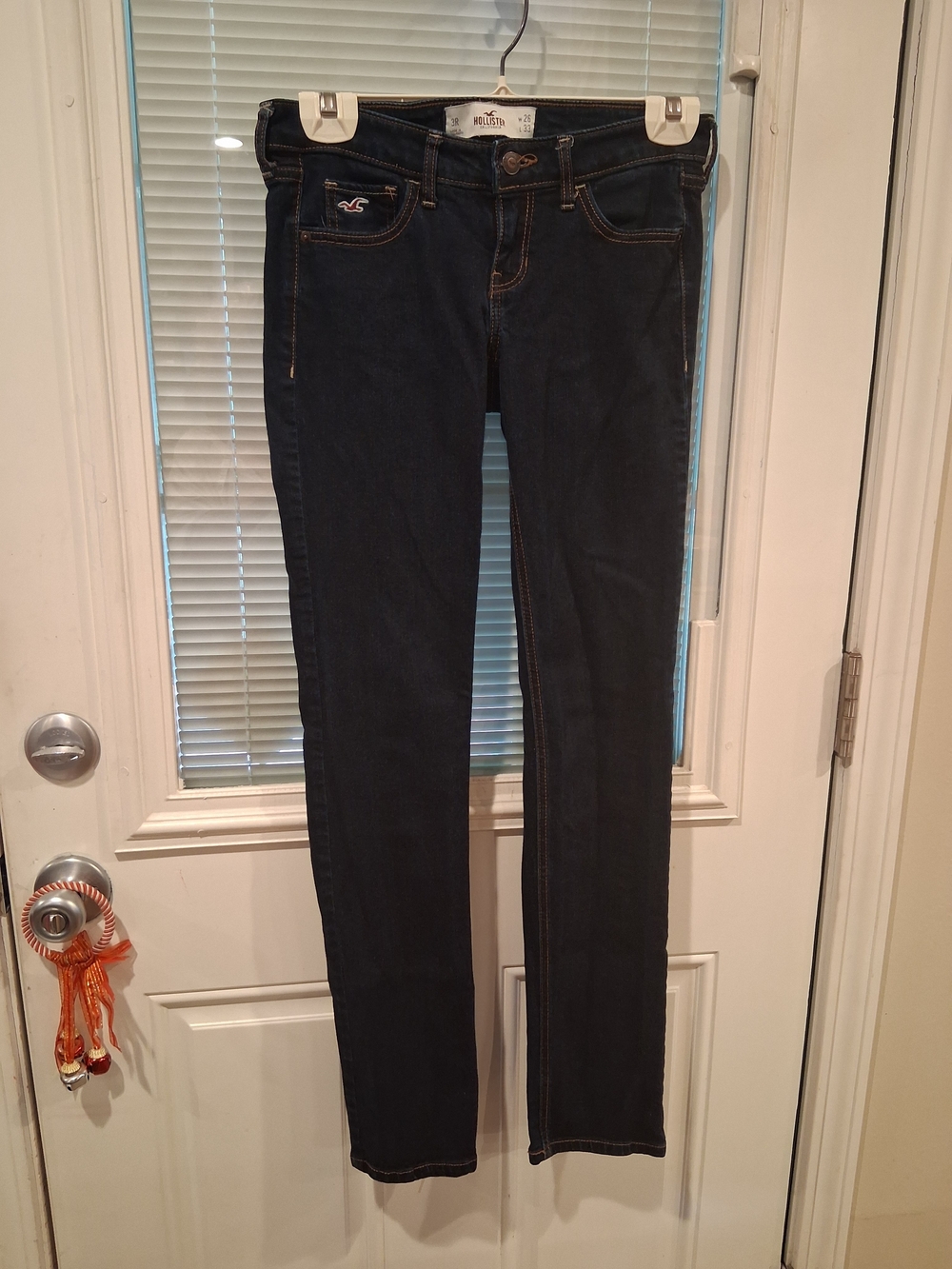 SKU79 Hollister Women's Dark Indigo Skinny Jeans